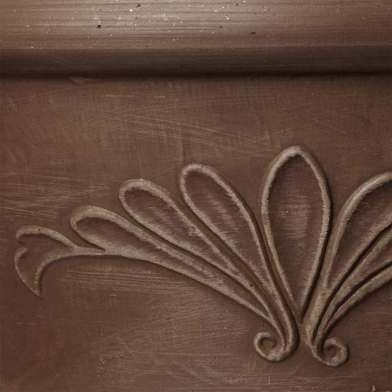 Pot à fleurs en plastique Myler, Chocolat, H 5 po x l 12 po x P 12 po