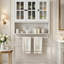 Armoire murale en bois à 3 portes avec porte-serviettes et verre-130170278-130170280