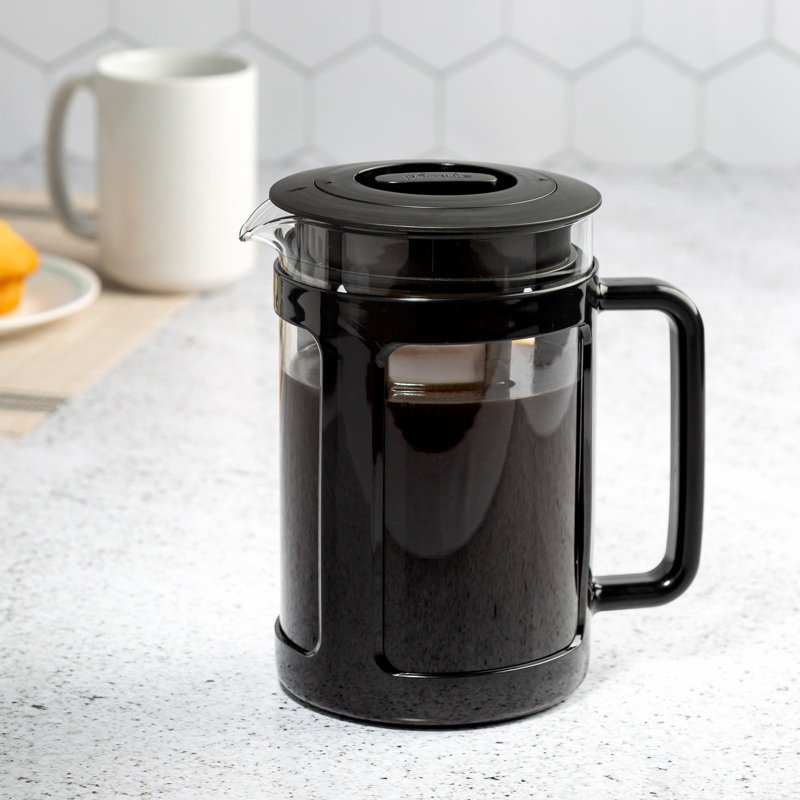 Primula Logan 1.6 qt Black and Clear Cold Brew Coffee Maker
