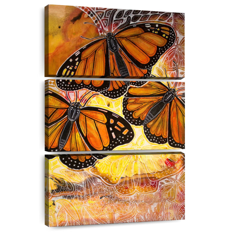 Brampt Flight Of The Monarch, 45" H x 28" W