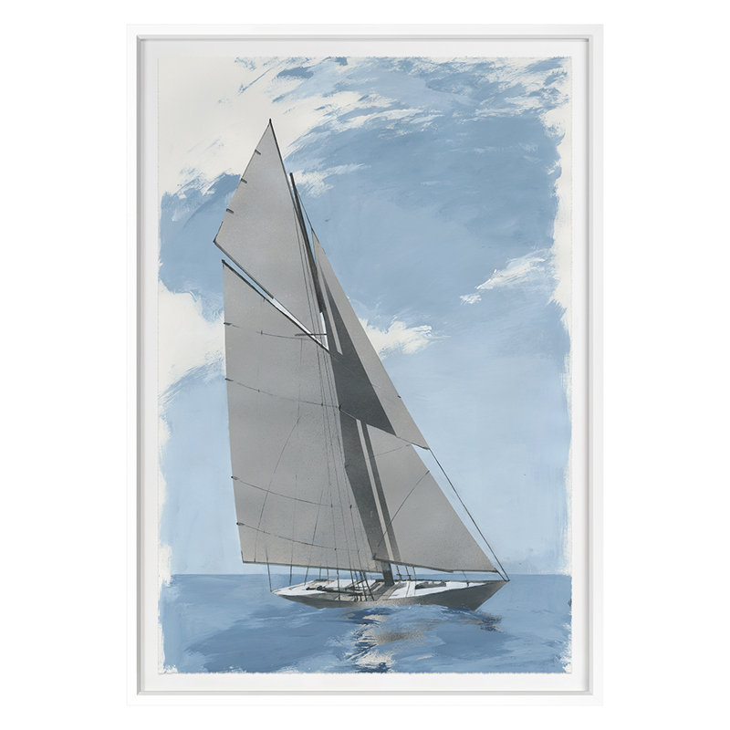 Set Sail 2 Print by Ngo, PC, White Framed, 50" H x 35" W