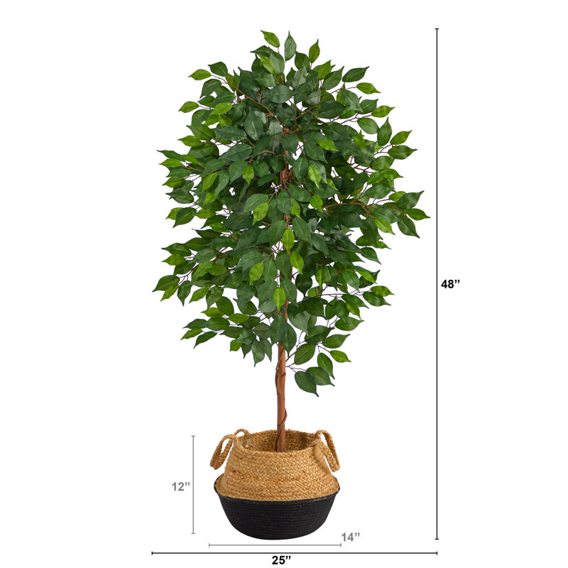 Ficus artificiel 48 po en pot, Mauve