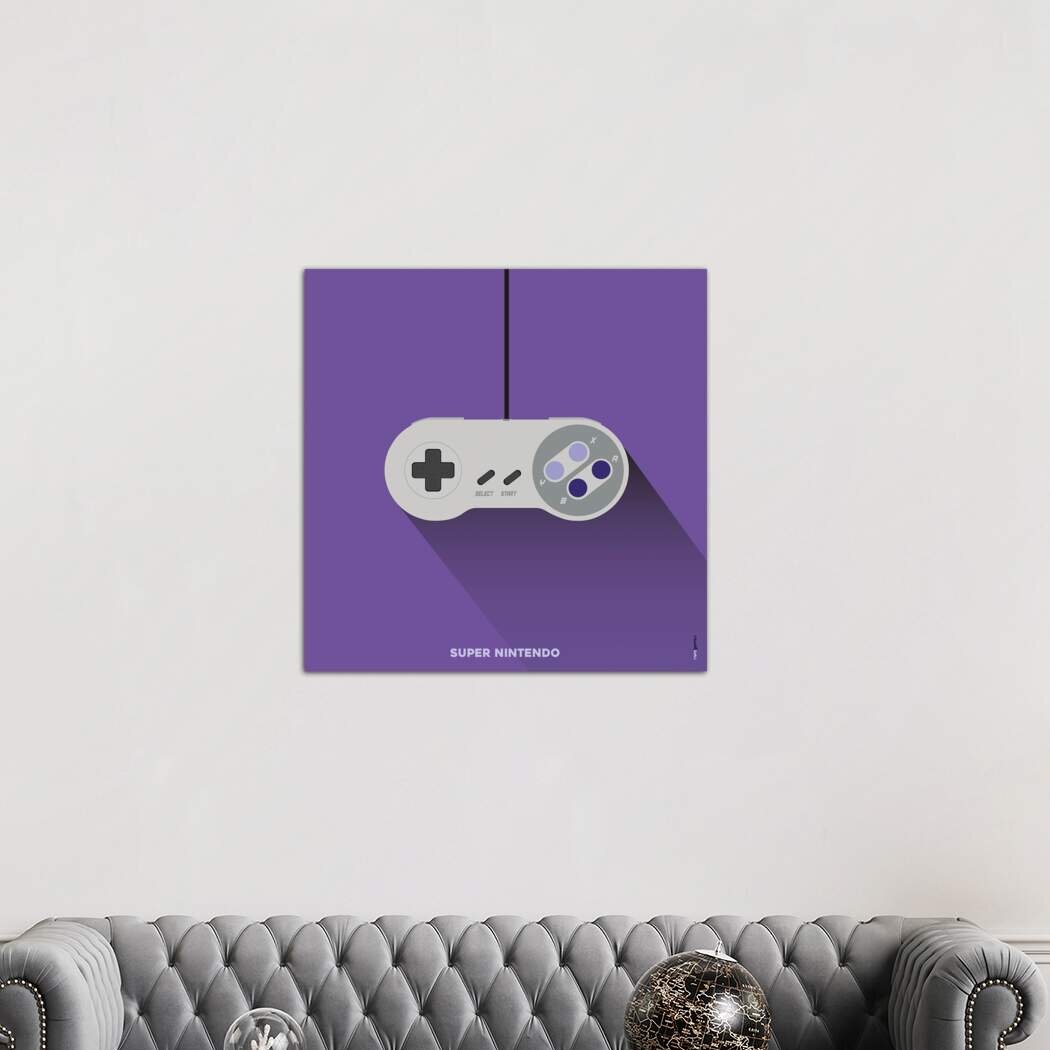 Leinwandbild - Grafikdruck „Joystick Super Nintendo” von Rafael Gomes