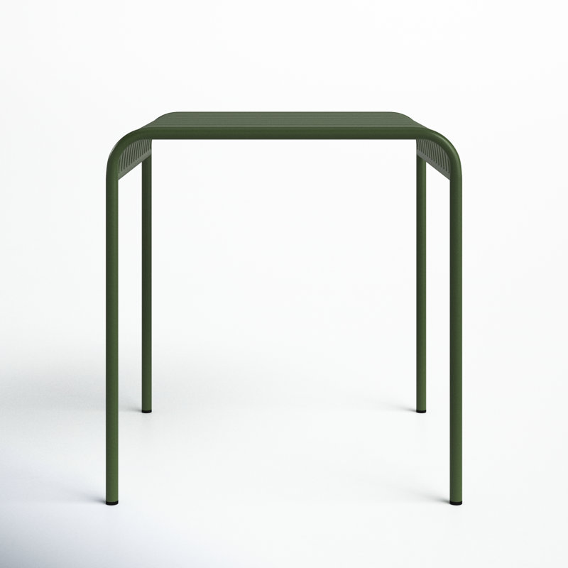 Abra Steel Dining Table, Green