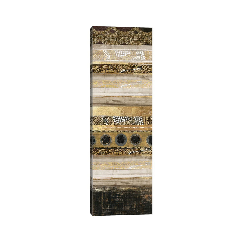 Klimt Dots I by Tom Reeves - Wrapped Canvas Panoramic Print, 30.48 cm H x 91.44 cm W x 1.91 cm D