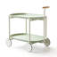 Lune chariot de rangement Nordic Internet célébrité chariot mobile cuisine simple double étagère de rangement salon canapé étagère de rangement