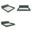 Structure de lit tapissier très grande taille avec tête de lit en chenille, tissu épais pour plus de confort-1124302106