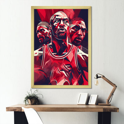 Basketball Game Face, reproduction d'art sur toile