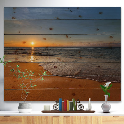 " West Cost Sunset Over The Sea "