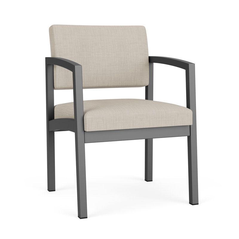 Chaise en acier Lenox, Gris anthracite, Plot Line neutre