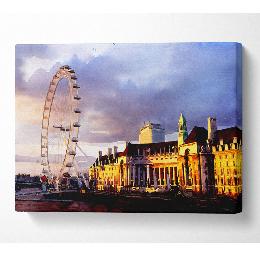 London Eye Morning Light - Kunstdrucke auf Leinwand