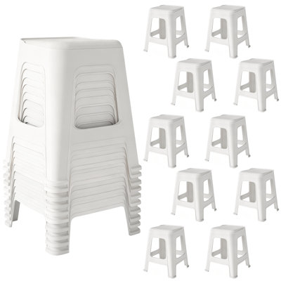 10 pièces de chaises d'école empilables, chaise en plastique colorée pour enfants de 18,8 po pour la salle de classe, l'école, la maternelle, la maison.