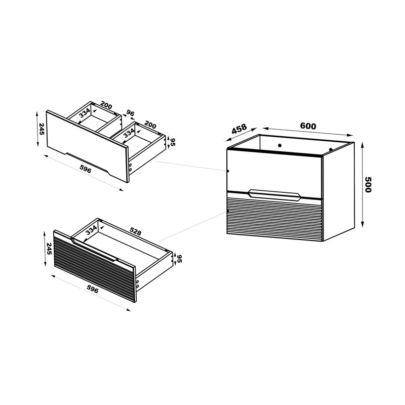 Resmondo Washbasin Cabinet 60