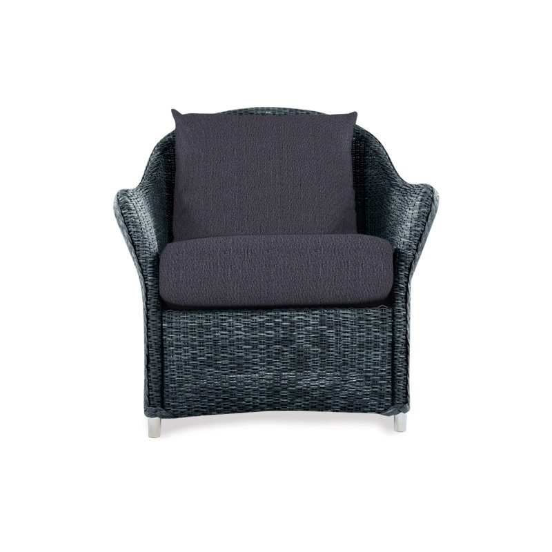 Weekend Retreat Outdoor Lounge Chair, Decorline Navy, Mink