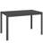 47" Rectangular Patio Dining Table for 4 Person, Black