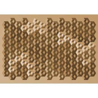 Frosty Rectangle Geometric Area Rug