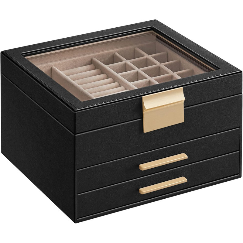 Jewellery Box +, Graphite Black/Gold