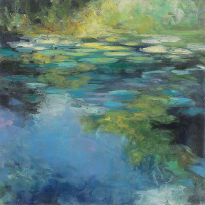 Water Lilies III by Julia Purinton - Painting Print