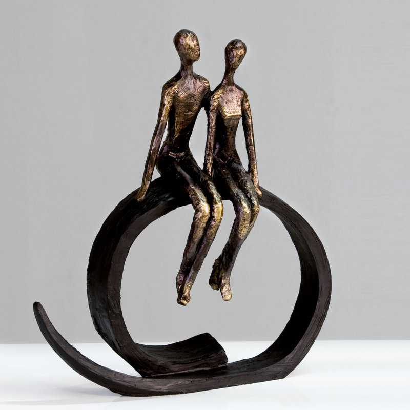 Malvina People Figurines & Sculptures, Black/Bronze