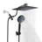 Adjustable 10" High Pressure Dual Shower Head with 9-Spray Handheld Shower-119512978