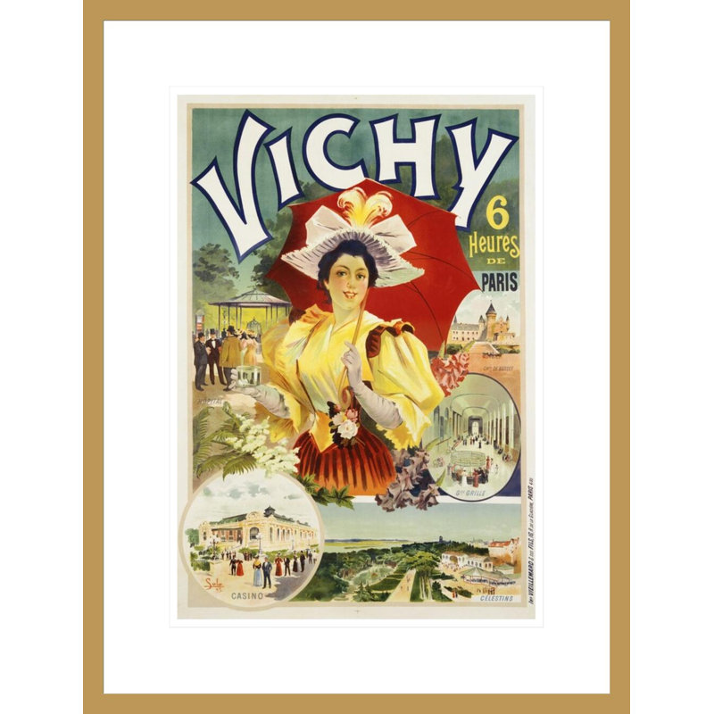 «Vichy» par Sala, impression giclée sur cadre, H 21,75 po x l 16,67 po