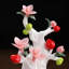 Ornement en céramique Peach Blossom pour bureau