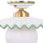 Amanda Lindroth Fancy Ruffle Flushmount