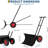 Double Rod Snow Shovel Pusher, with Wheels-120232455