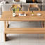 Classic solid wood table set-111363548