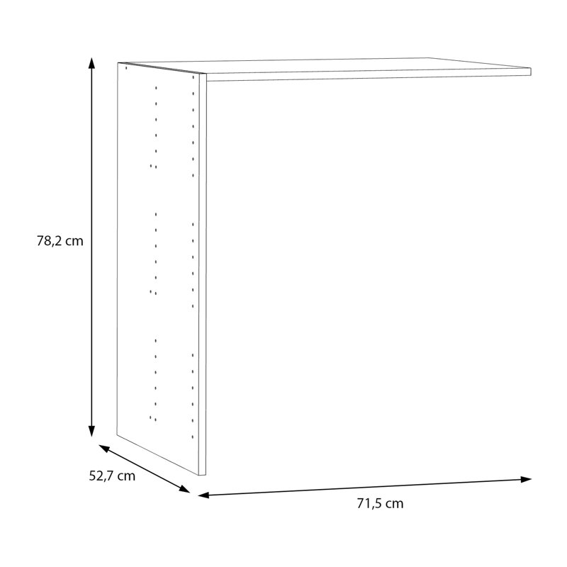 Talijah Manufactured Wood Closet System Shelf, 78.2cm H x 71.5cm W x 52.7cm D