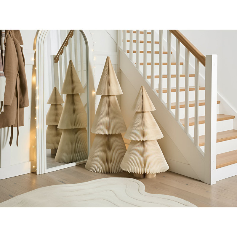Anastasika Set of 2 Christmas Decorations Anastasika Christmas Tree 90/122 cm Beige