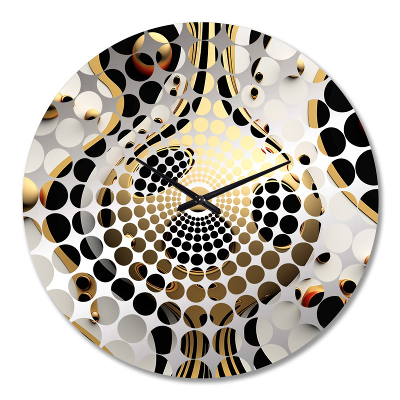Alexyanna - Horloge murale géométrique abstraite, Très grand