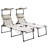 Outsunny 2 Pcs Outdoor Lounge Chair