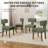 Modern T-Backrest Lambswool Fabric Upholstered Dining Chairs (Set of 2)-74767703