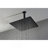 16" Matte Black Bathroom Luxury shower head