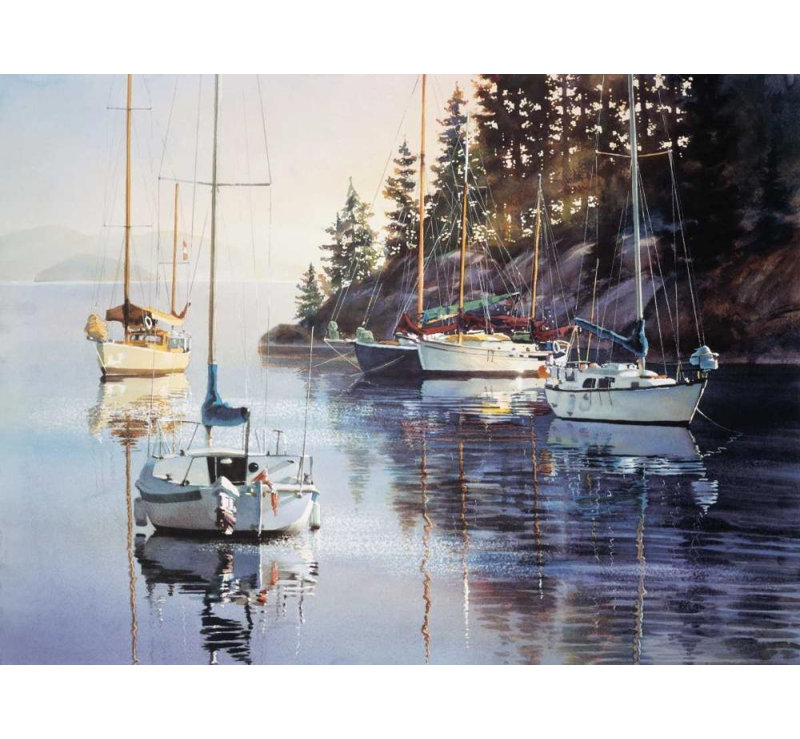 Art sur toile tendue par Longiff Tides Holland, Kiff Gallery, titré: Tranquillity, H 28 po x l 36 po