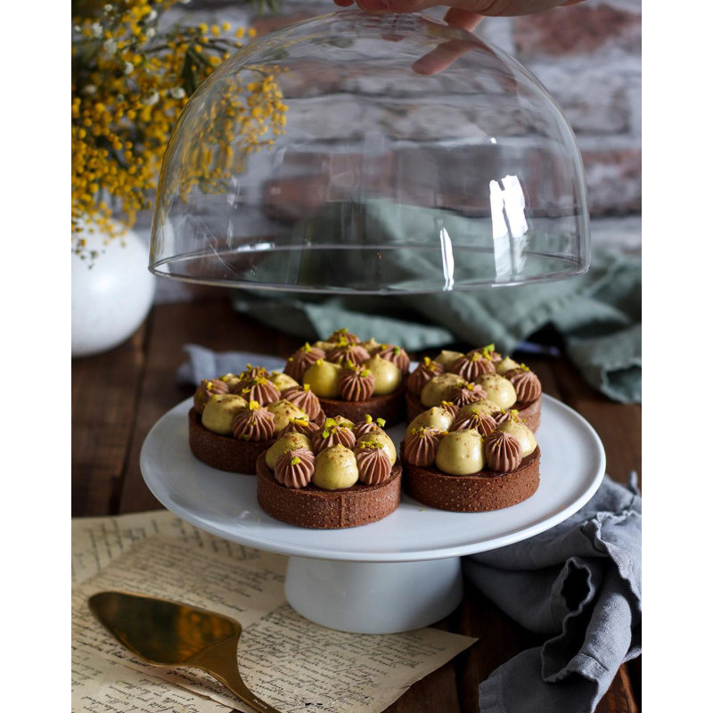 Modulo 12.6" Cake Stand, 3" H x 9.84" W x 9.84" L