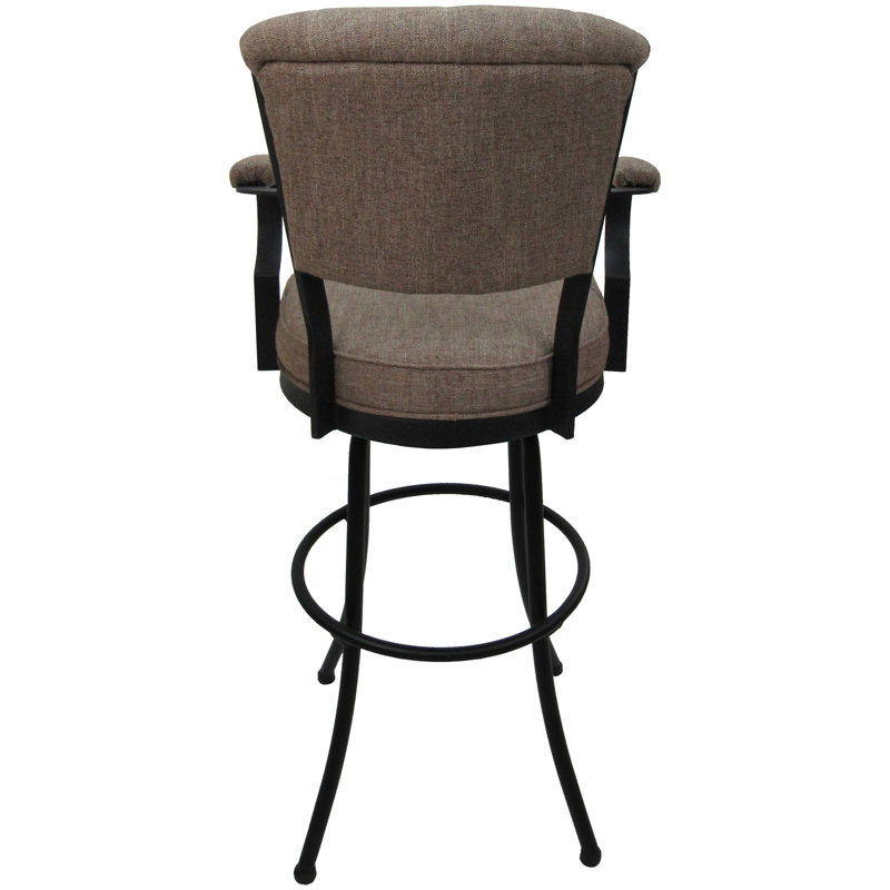 Tabouret très haut 34 po Hallard, Beige/noir