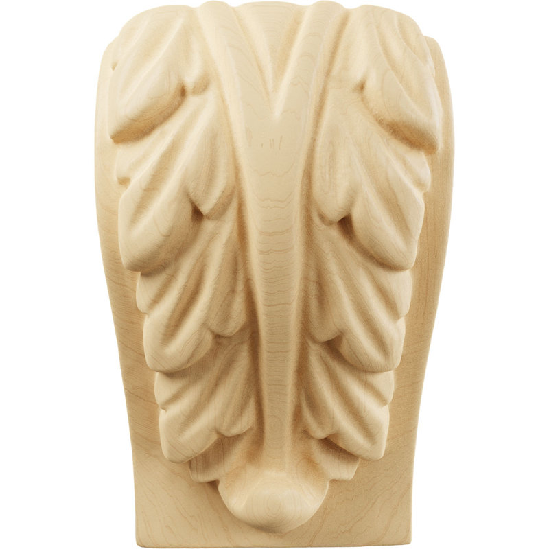 Support en bois / corbeau, Érable, L 1,75 po x H 3 po x P 1,5 po