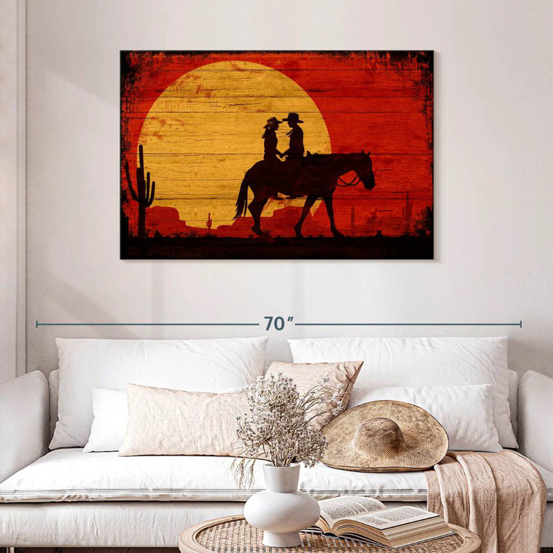 Cowboy en bois Lelar, H 30 po x l 45 po