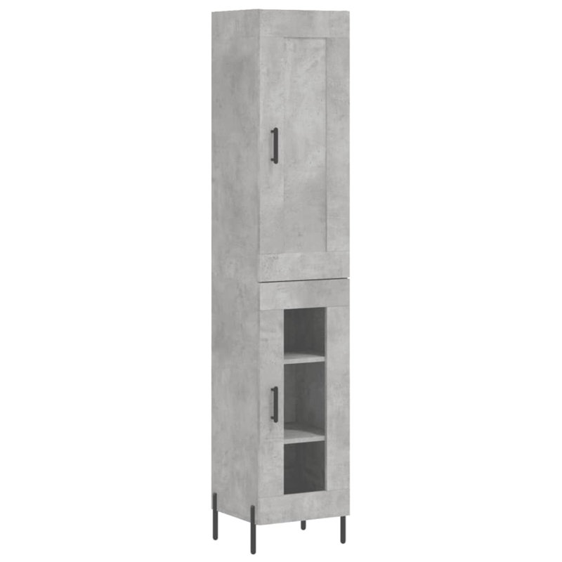 34.5cm Sideboard, Concrete Grey