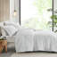 Lit double / grand avec couvre-oreillers texturés assortis doux et confortables