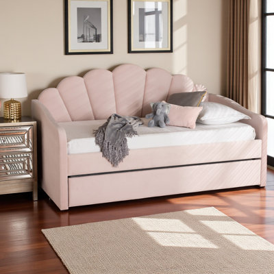 Mitsugu Fabric Upholstered Daybed in Modern and Contemporary Style by Rosdorf Park