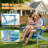 Outdoor Adirondack Chair set of 2 with Cup Holder All-Weather HIPS Patio Chairs for Lawn, Garden, Fire Pit, Backyard-1793447202