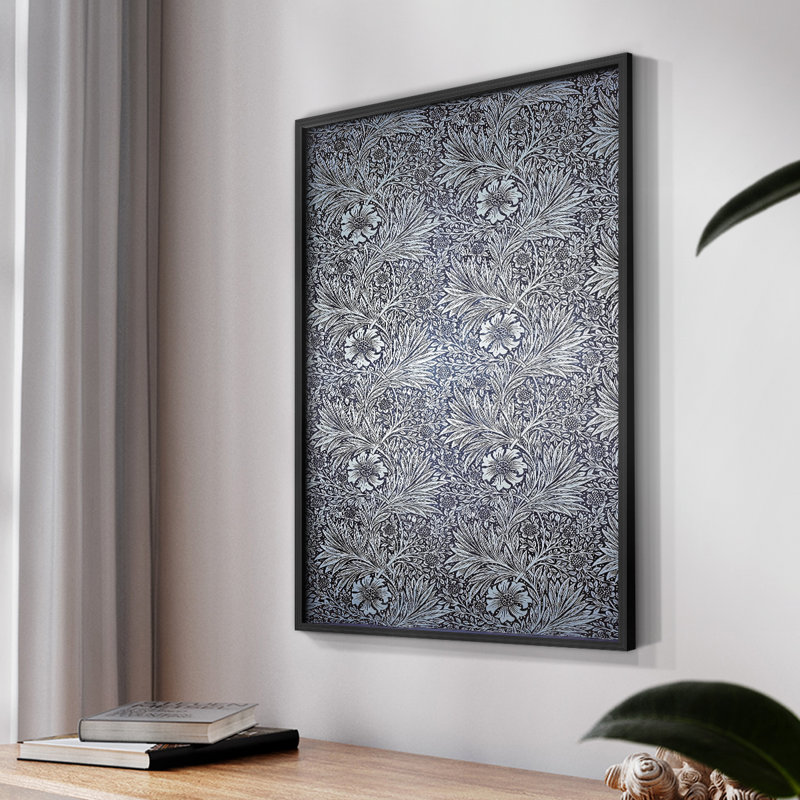 William Morris, reproduction encadrée XXXV III, Noyer, H 14 po x l 11 po