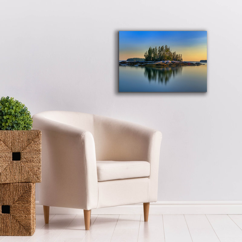 «Weir Island Maine» par Rick Berk, art mural sur toile, 26 po x 18 po