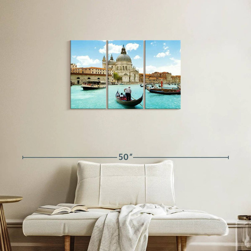 Sebbie Grand Canal Boats, 20" H x 33" W