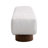 Upholstered Dining Bench For Dining Room, No-Assembly End Of Bed Entryway Bench Ottoman For Bedroom Living Room, Faux Fur Fabric Stool Top Wood Leg 300 LBS Weight Capacity-1961976567-1976439707