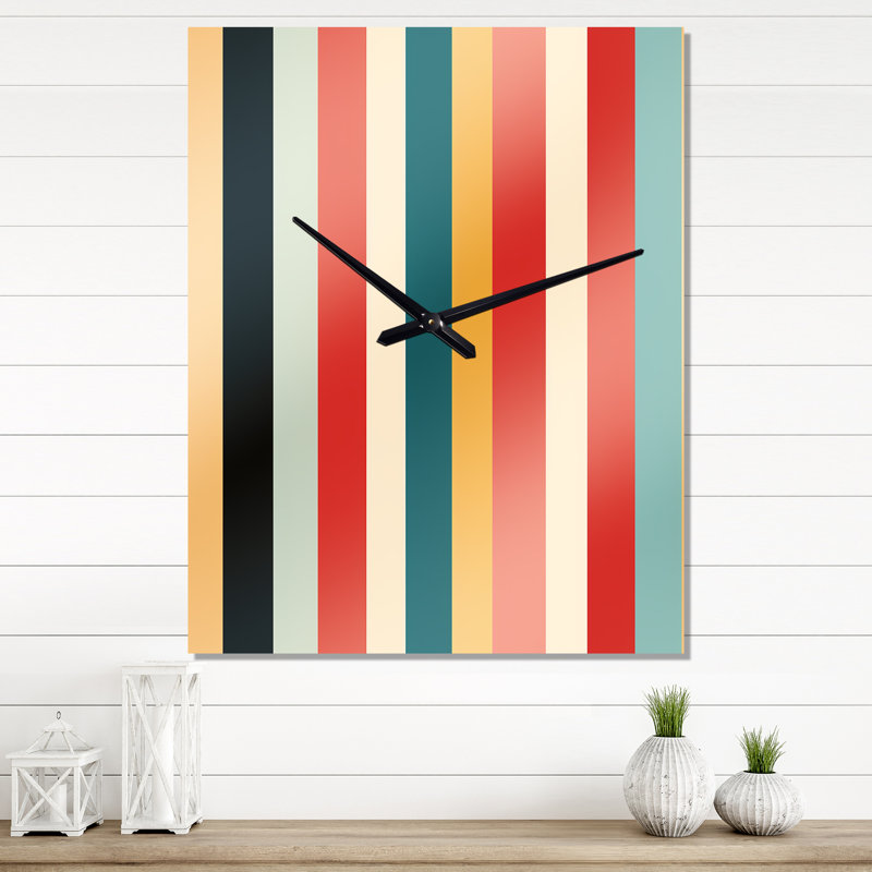 Jalisia - Horloge murale abstraite Mid-Century, Petit