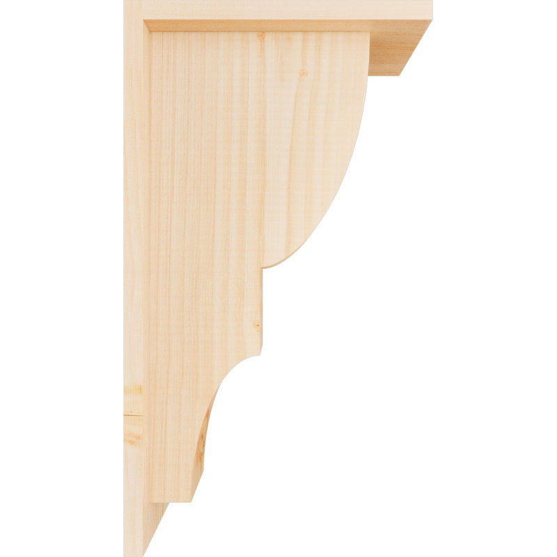 Corbeau Ridgewood avec contre-plaque, H 18 po x l 5,5 po x P 10 po, Sapin de Douglas, Lisse